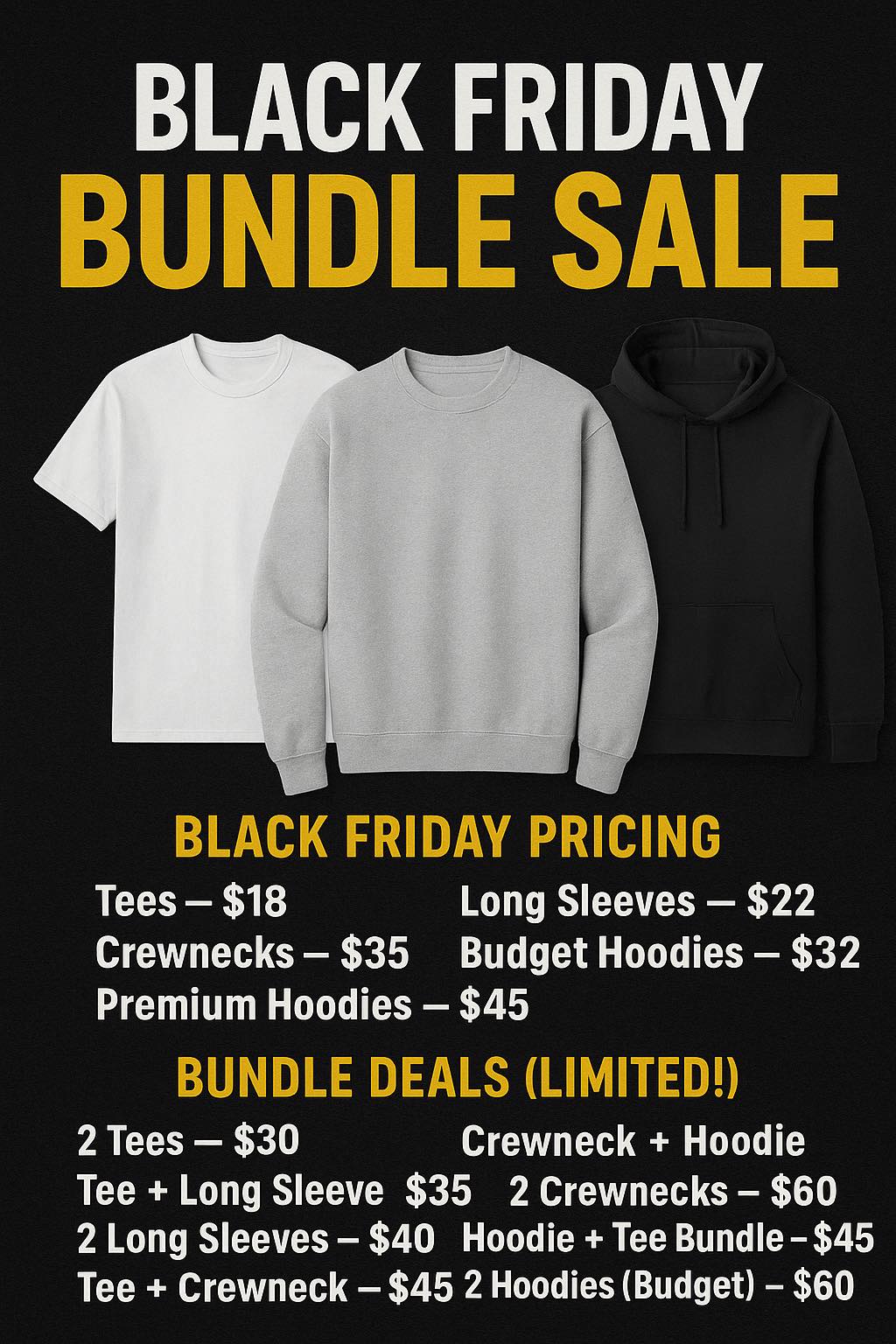 BLACK FRIDAY SHIRT DEAL