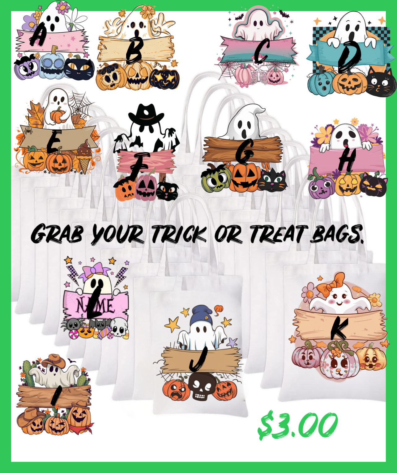 Trick-or-Treat Bags (Sale)