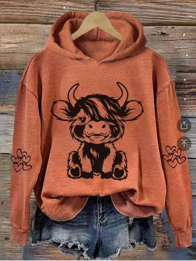 HIGHLAND COW HOODIE